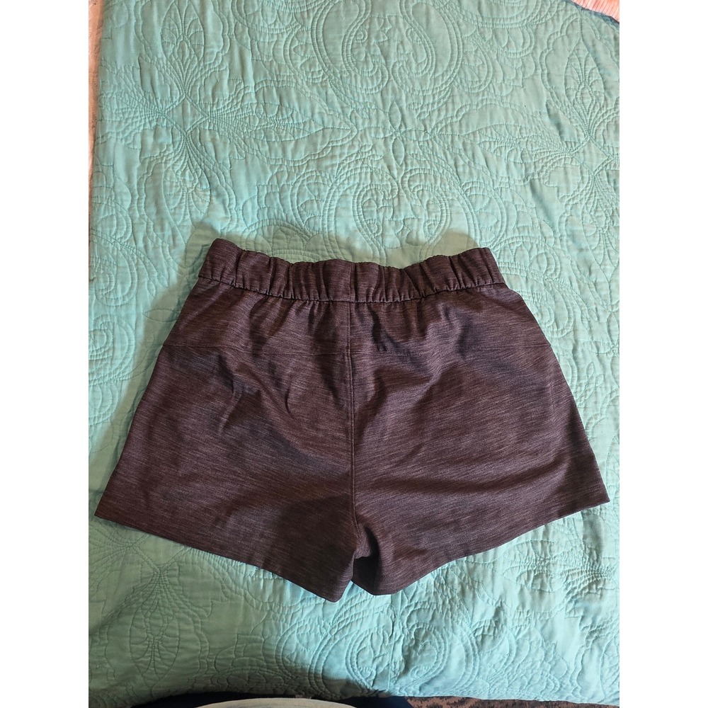 Lululemon On The Fly Shorts 8 Heathered Charcoal Grey Drawstring W7AGFS - Picture 4 of 8